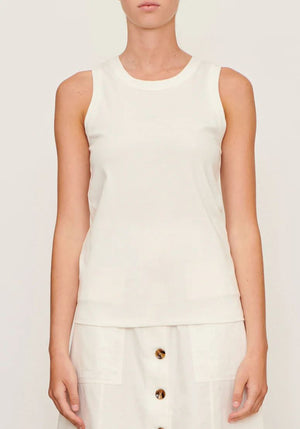 POL Brynn Tank - White Tank - Zabecca Living