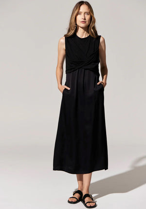 POL Capri Multimedia Dress - Black Dress - Zabecca Living