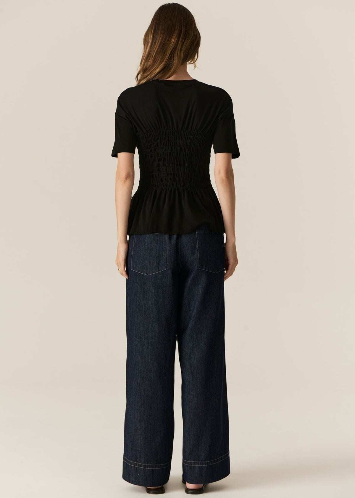 POL Carsen Full Length Denim Pant - Dark Wash PANTS - Zabecca Living
