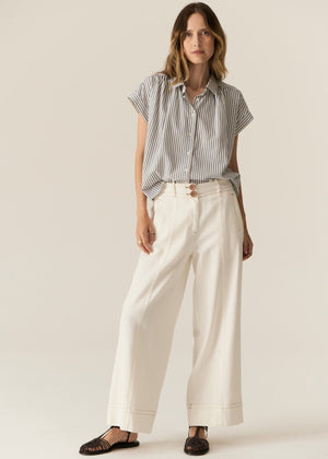 POL Carsen Full Length Denim Pant - Ecru PANTS - Zabecca Living