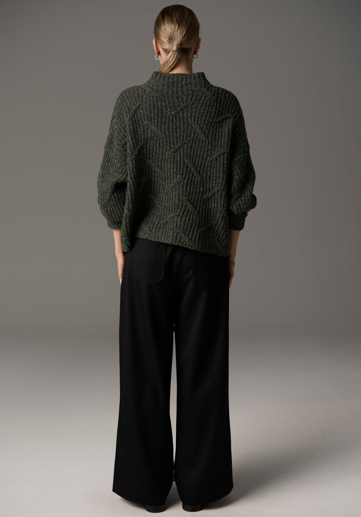 POL Croft Knit - Green Multi Jumpers + Knitwear - Zabecca Living