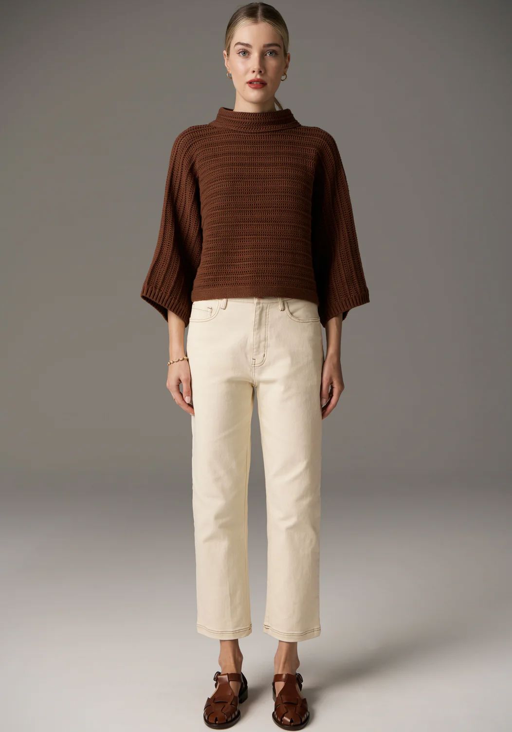 POL Daily Boxy Knit - Toffee Jumpers + Knitwear - Zabecca Living