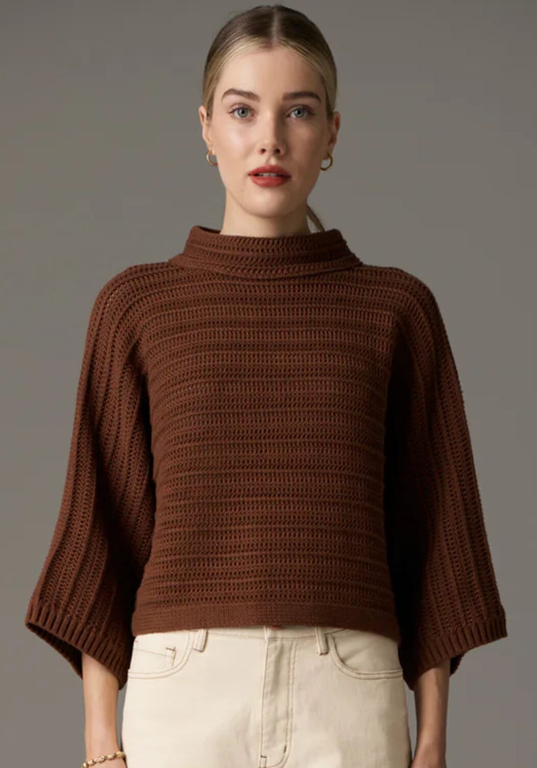 POL Daily Boxy Knit - Toffee Jumpers + Knitwear - Zabecca Living