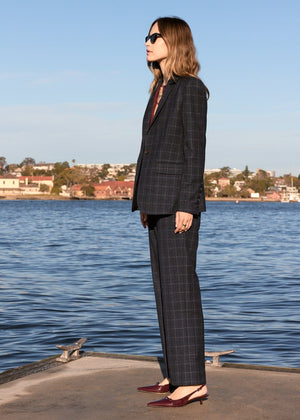 POL Davis Man Pant - Ink Check PANTS - Zabecca Living