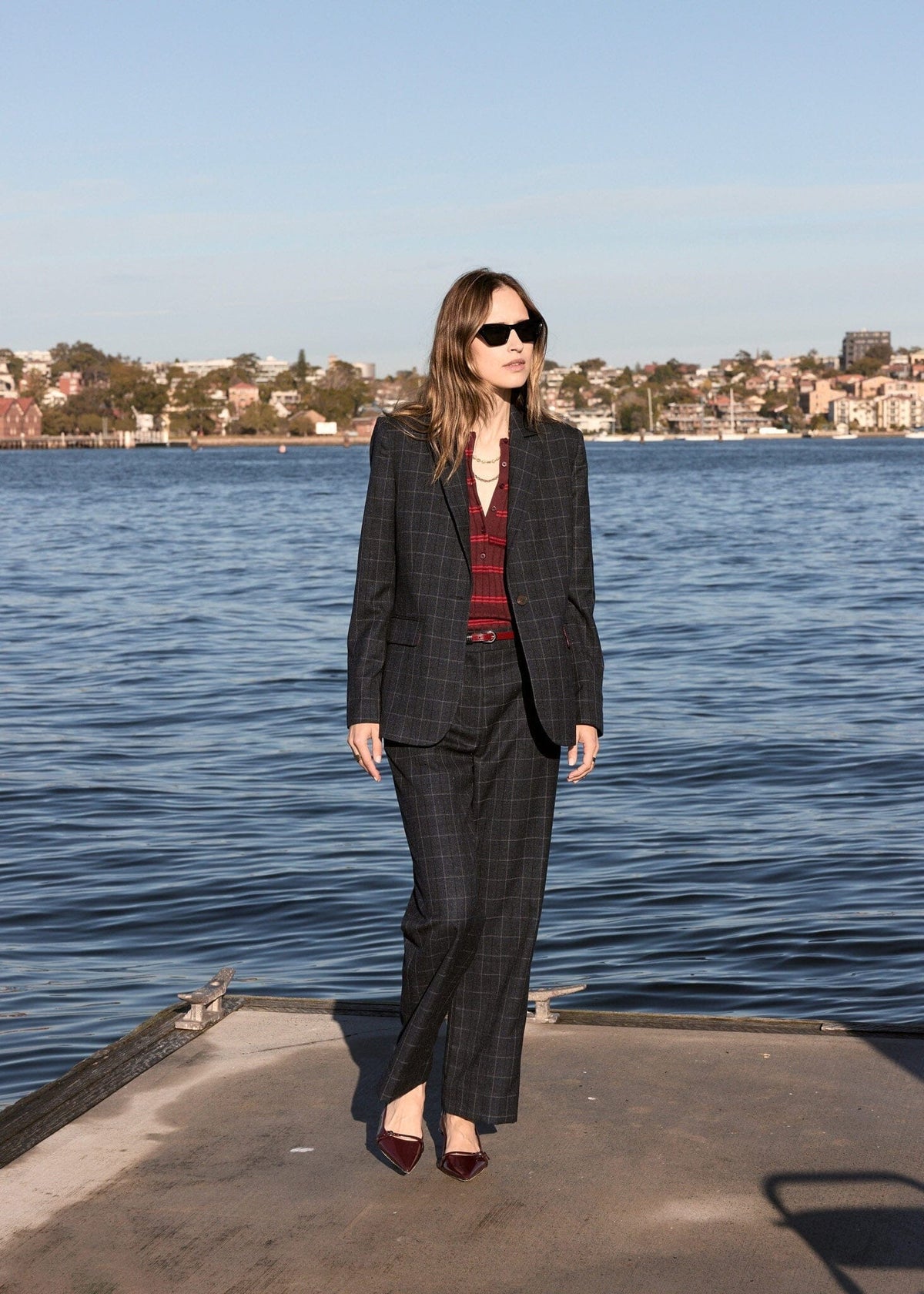 POL Davis Man Pant - Ink Check PANTS - Zabecca Living