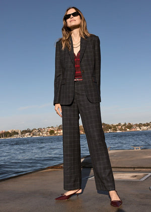 POL Davis Man Pant - Ink Check PANTS - Zabecca Living