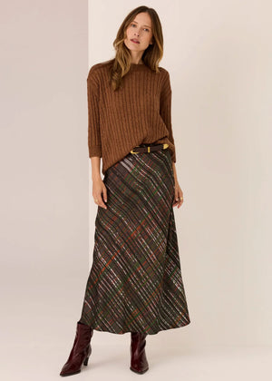 POL Della Bias Skirt - Della Print Skirt - Zabecca Living