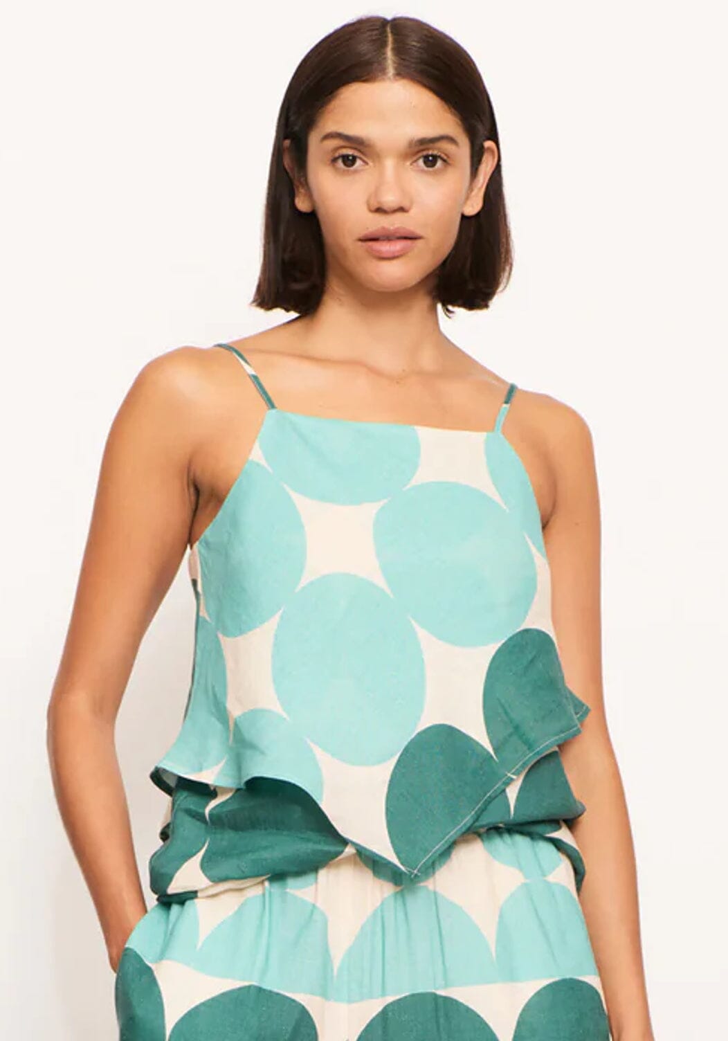 POL Domino Cami - Spot Print Shirts &amp; Blouses - Zabecca Living