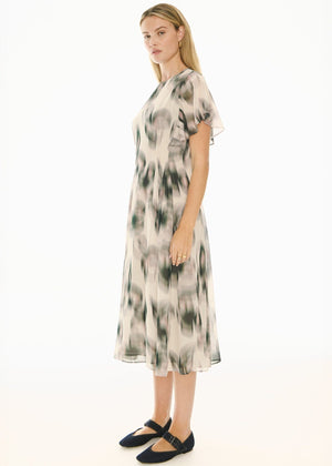 POL Elise Ruffle Dress - Elise Print DRESS - Zabecca Living