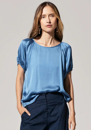 POL Estel Top - Blue Shirts & Blouses - Zabecca Living