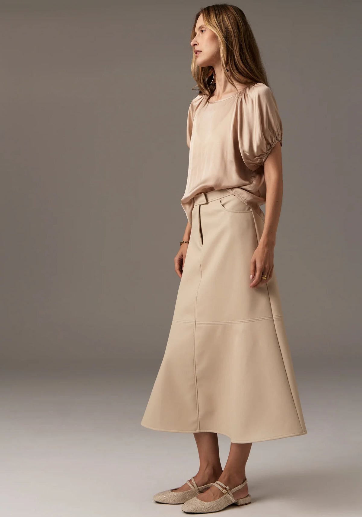 POL Estel Top - Pebble Shirts & Blouses - Zabecca Living