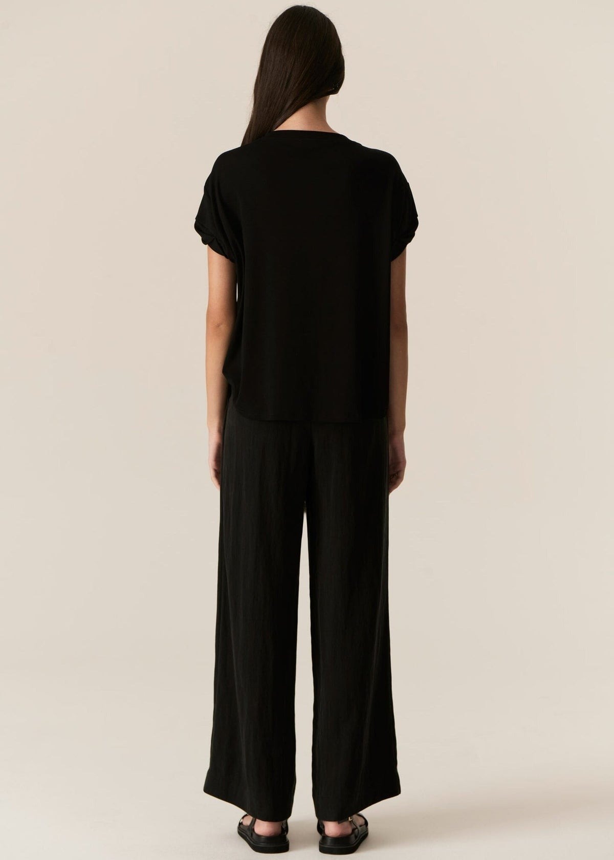 POL Faire Belted Pant -Black PANTS - Zabecca Living