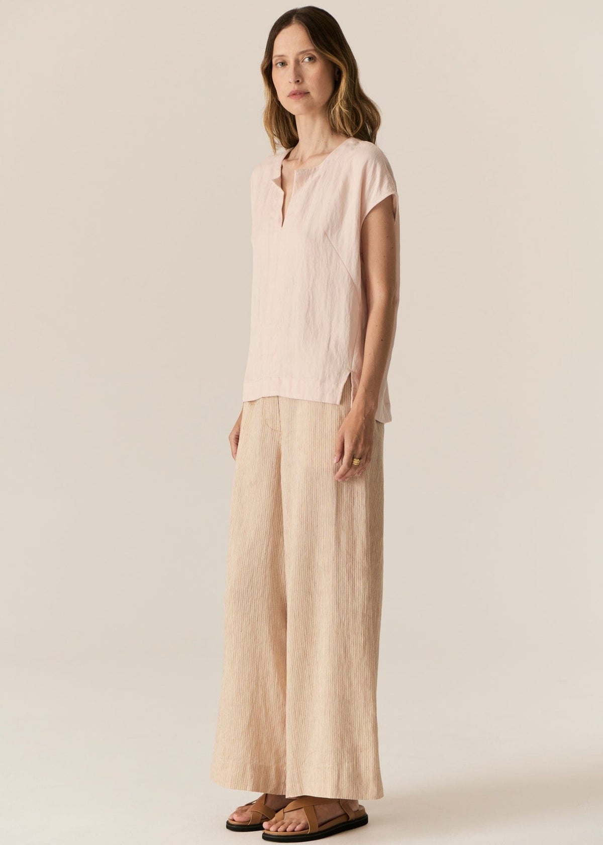 POL Faire Top - Blush Shirts &amp; Blouses - Zabecca Living