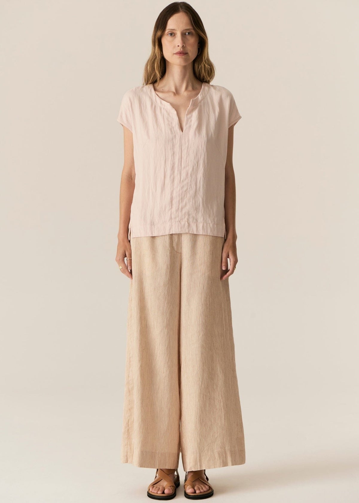 POL Faire Top - Blush Shirts &amp; Blouses - Zabecca Living