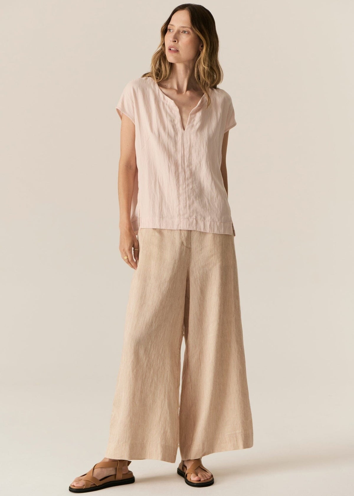 POL Faire Top - Blush Shirts &amp; Blouses - Zabecca Living