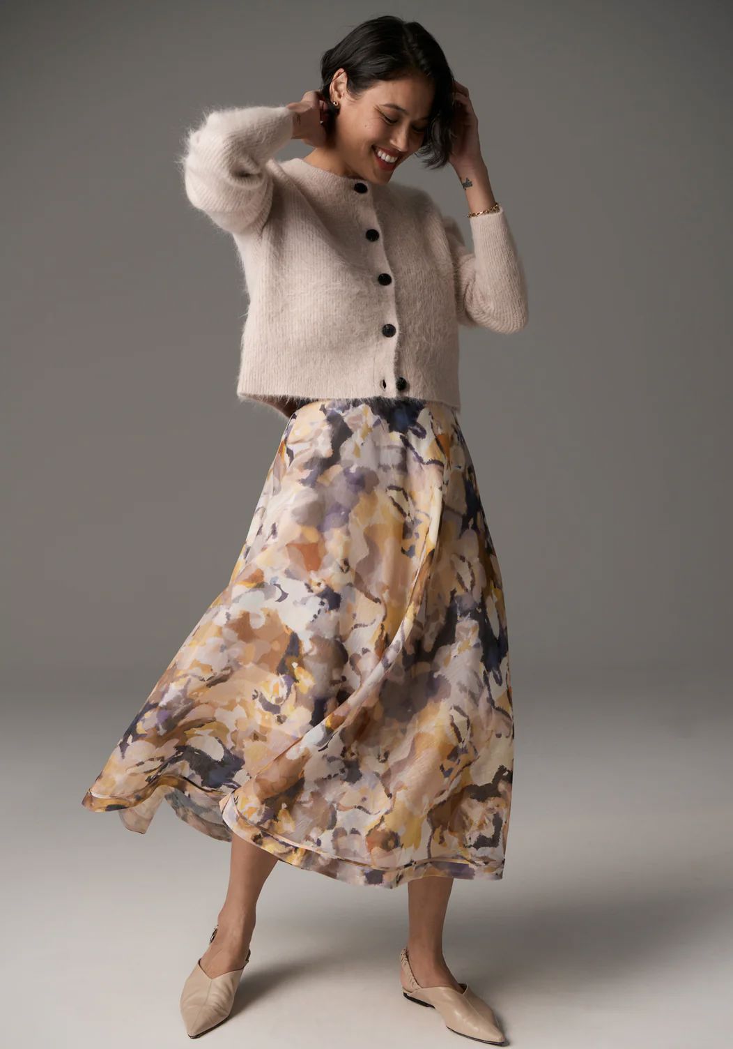 POL Finlay Cardigan - Blush CARDIGAN - Zabecca Living