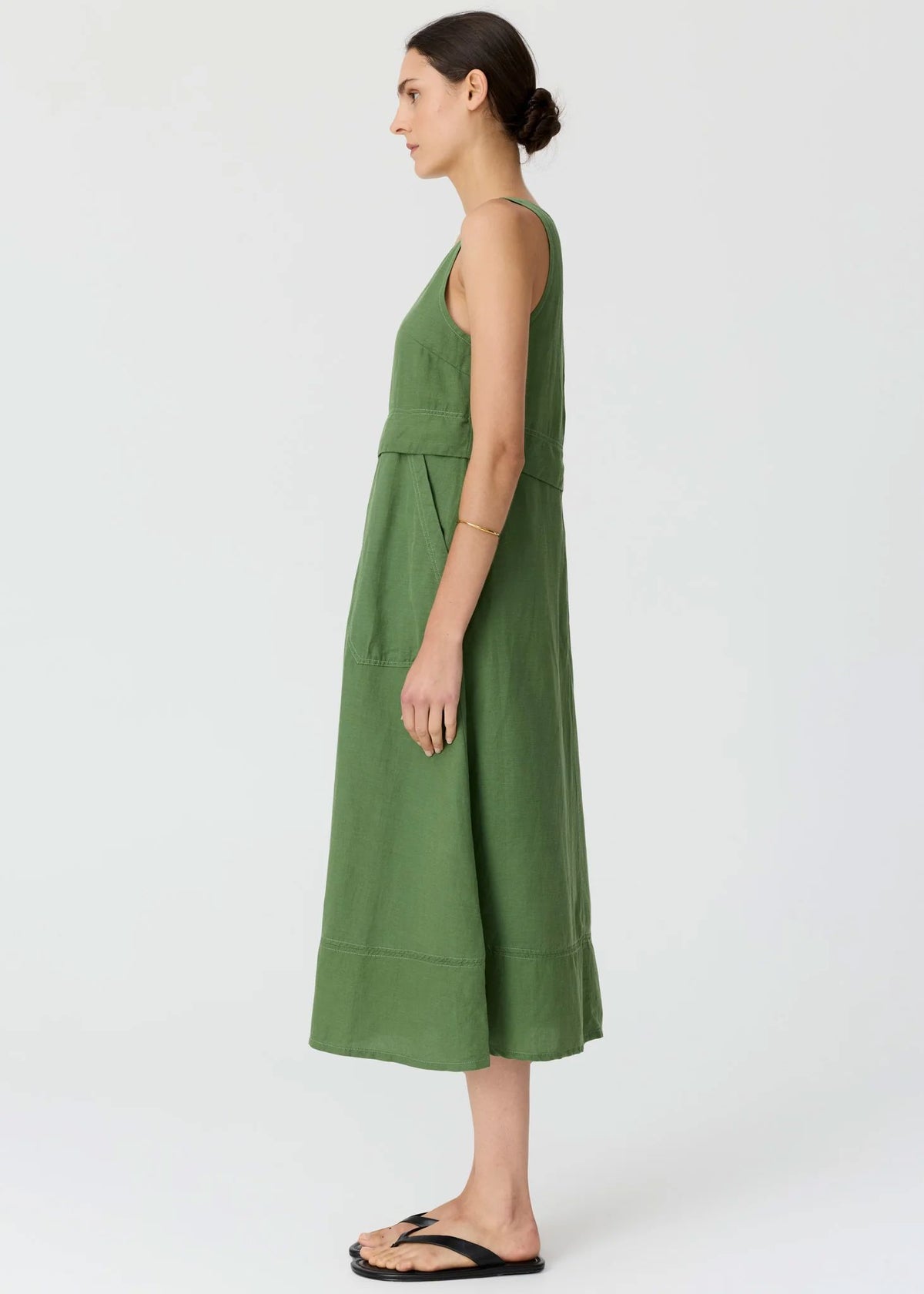 POL Frankie Double Layer Dress - Fern DRESS - Zabecca Living