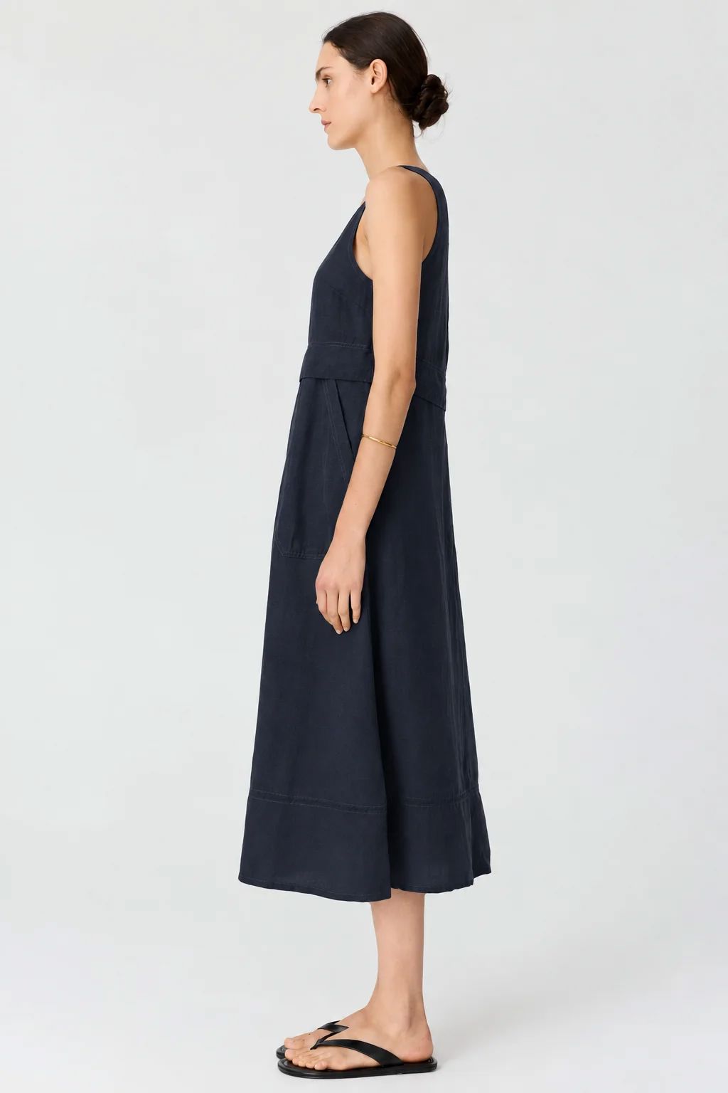 POL Frankie Double Layer Dress - Ink DRESS - Zabecca Living