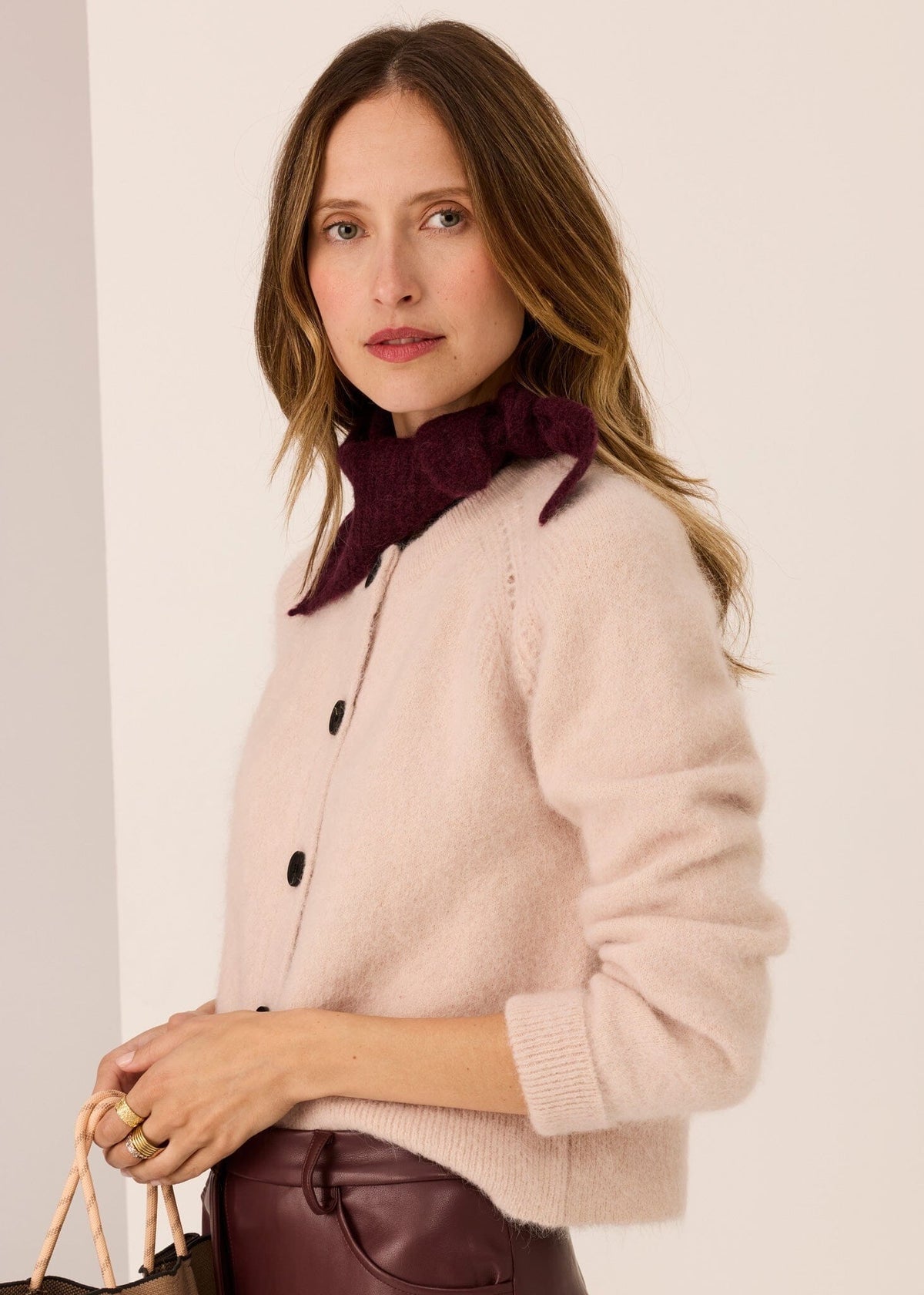POL Haviland Cardigan - Blush CARDIGAN - Zabecca Living