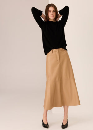 POL Hugo Skirt - Camel Skirt - Zabecca Living