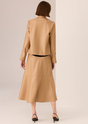 POL Hugo Skirt - Camel Skirt - Zabecca Living