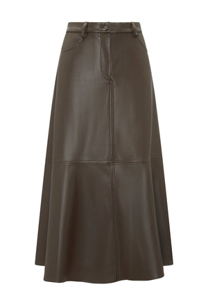 POL Hugo Skirt - Choc Skirt - Zabecca Living