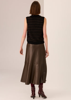 POL Hugo Skirt - Choc Skirt - Zabecca Living