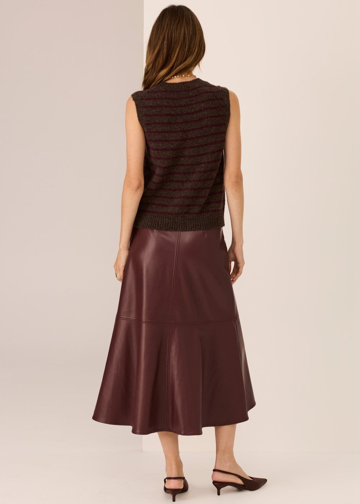 POL Hugo Skirt - Merlot Skirt - Zabecca Living