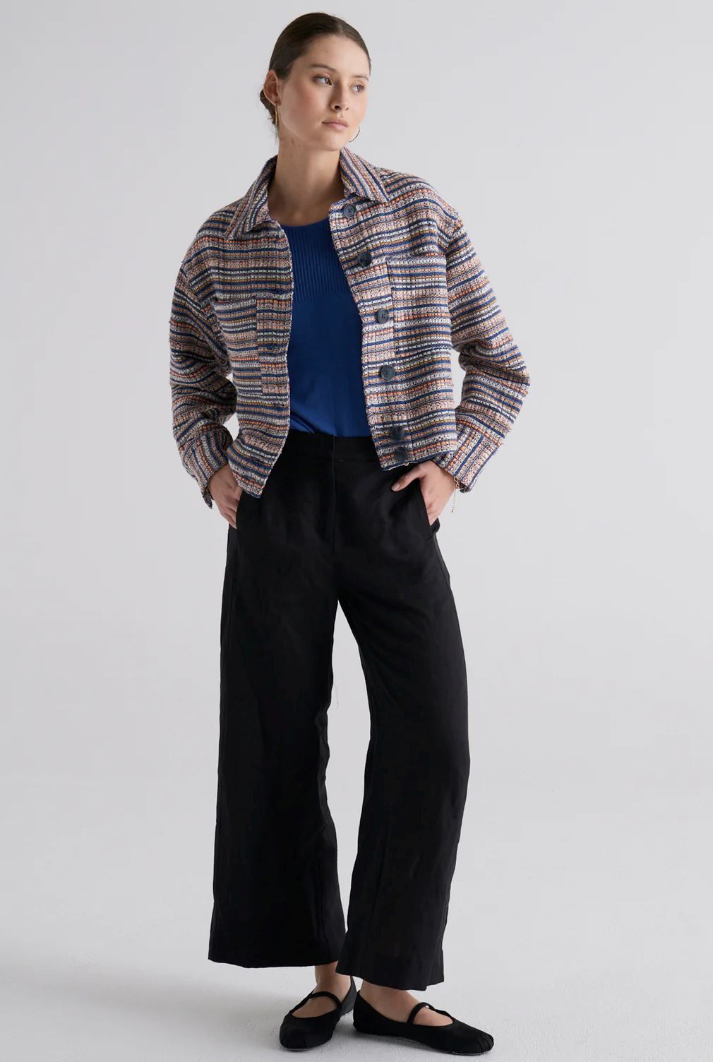 POL Joey Jacket - Joey Tweed Jacket - Zabecca Living