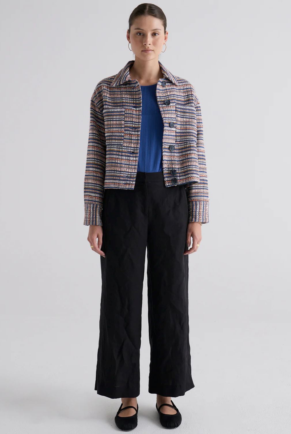 POL Joey Jacket - Joey Tweed Jacket - Zabecca Living