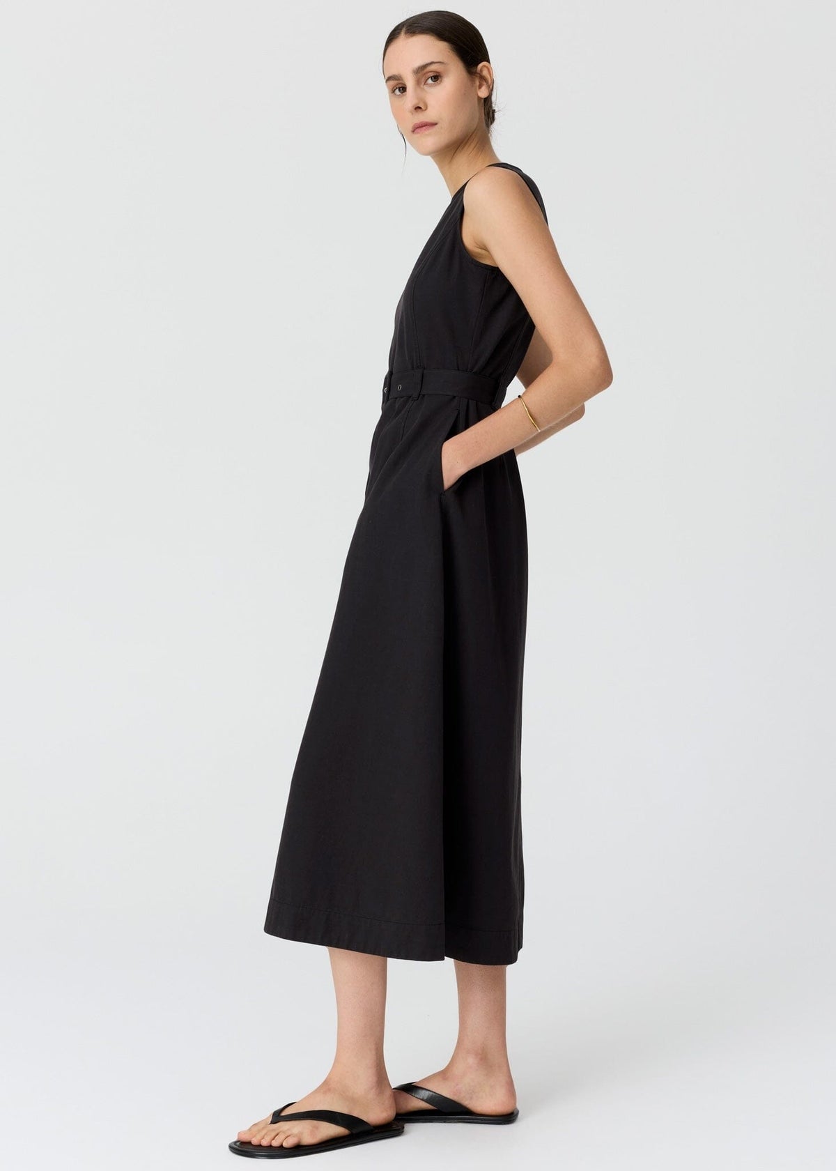 POL Lira Belt Dress - Off Black DRESS - Zabecca Living
