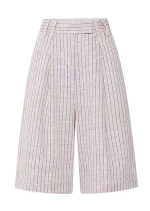 POL Maya Tailored Short - Pinstripe SHORTS - Zabecca Living