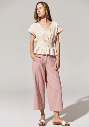 POL Miley Crop Pant - Rose PANTS - Zabecca Living