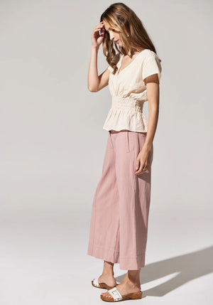 POL Miley Crop Pant - Rose PANTS - Zabecca Living