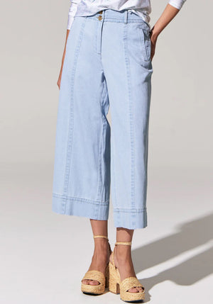 POL Miley Denim Pant - Light Blue PANTS - Zabecca Living