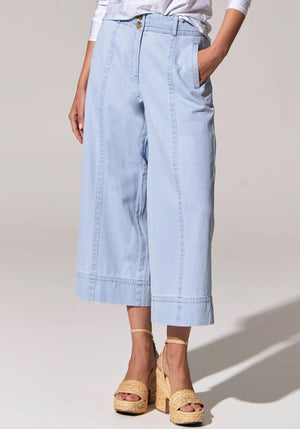 POL Miley Denim Pant - Light Blue PANTS - Zabecca Living