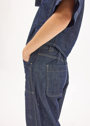 POL Muhle Barrel Denim Pant - Dark Wash PANTS - Zabecca Living