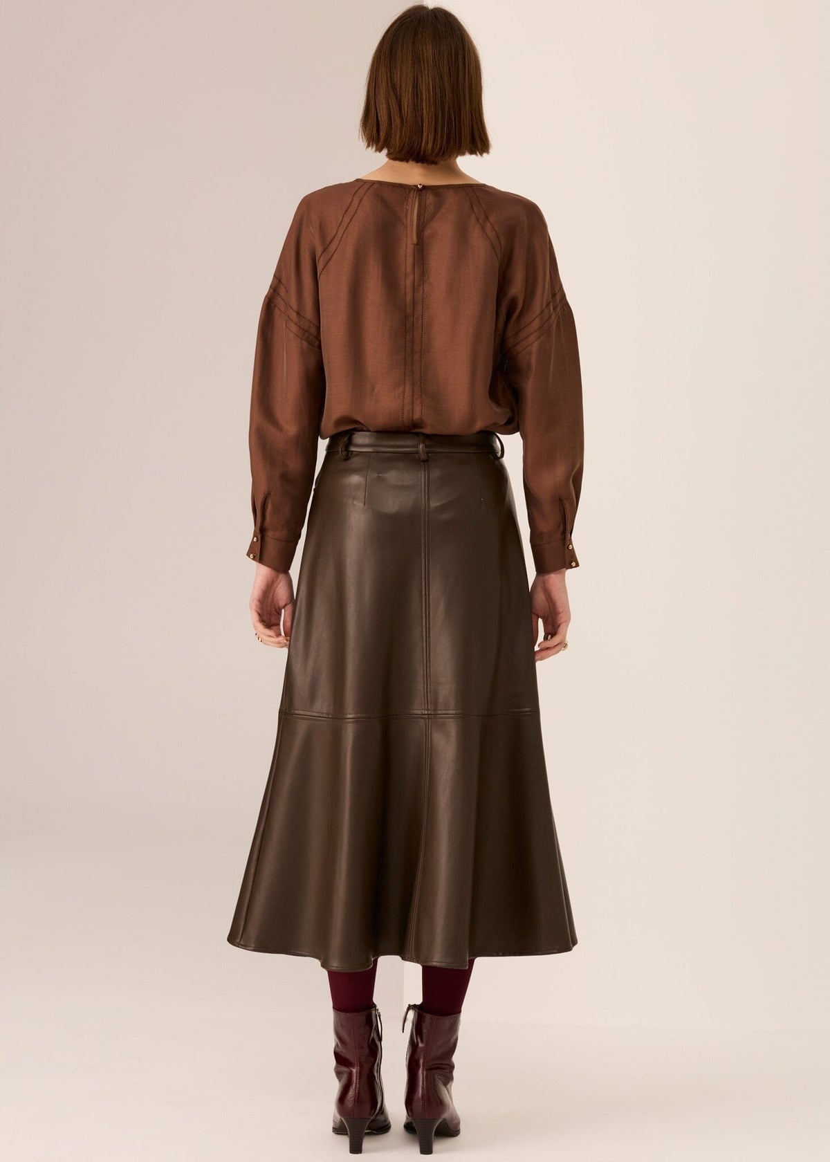 POL Nora Top - Chocolate Shirts &amp; Blouses - Zabecca Living