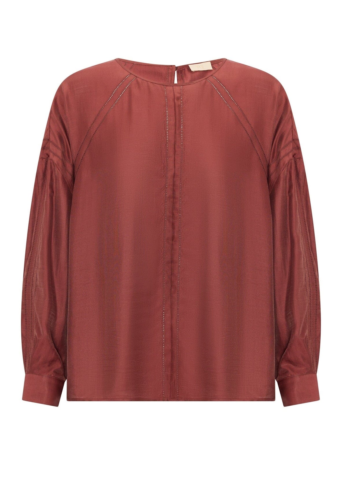 POL Nora Top - Wine Shirts &amp; Blouses - Zabecca Living