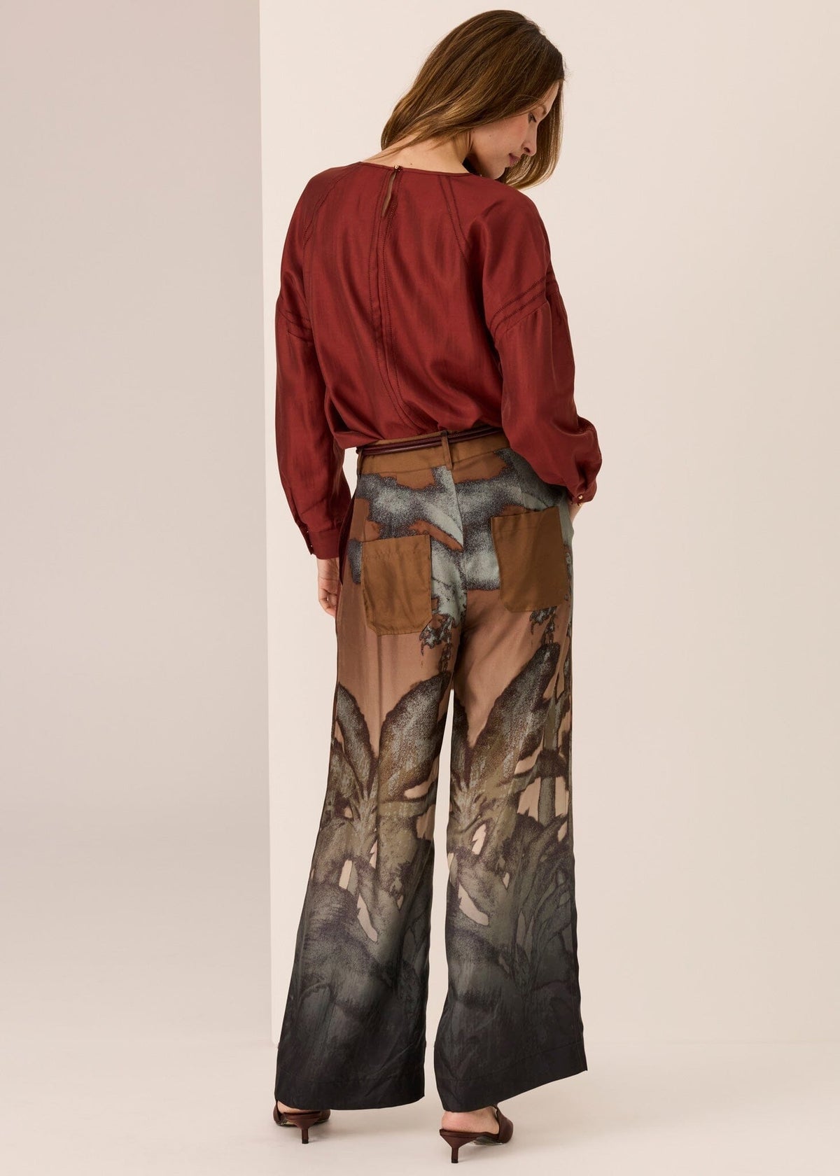 POL Nora Top - Wine Shirts &amp; Blouses - Zabecca Living