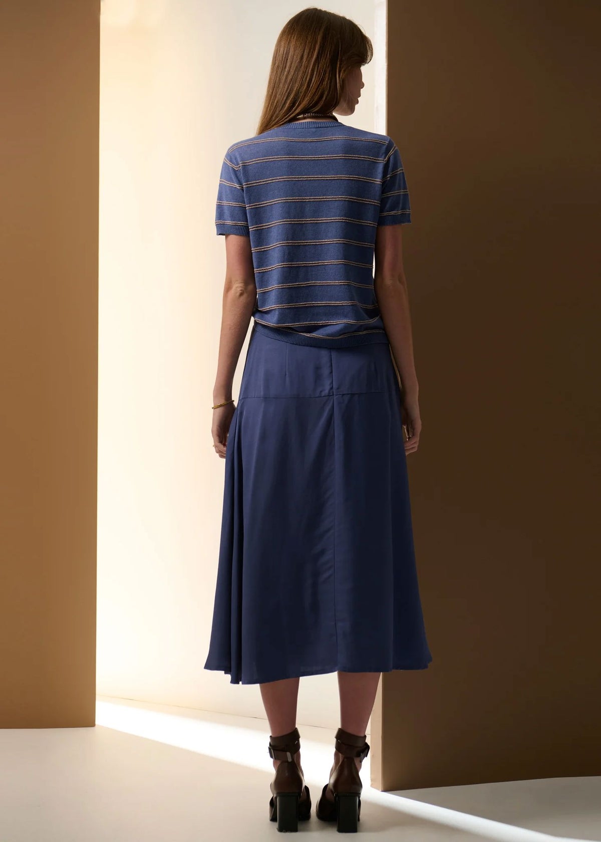 POL Nubo Skirt - Blue SKIRT - Zabecca Living