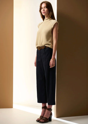 POL Odette Belted Pant - Ink PANTS - Zabecca Living