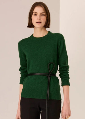 POL Orson Crew Knit - Green Jumpers + Knitwear - Zabecca Living
