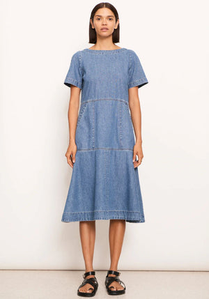 POL Raydel Denim Dress - Light Wash Dress - Zabecca Living