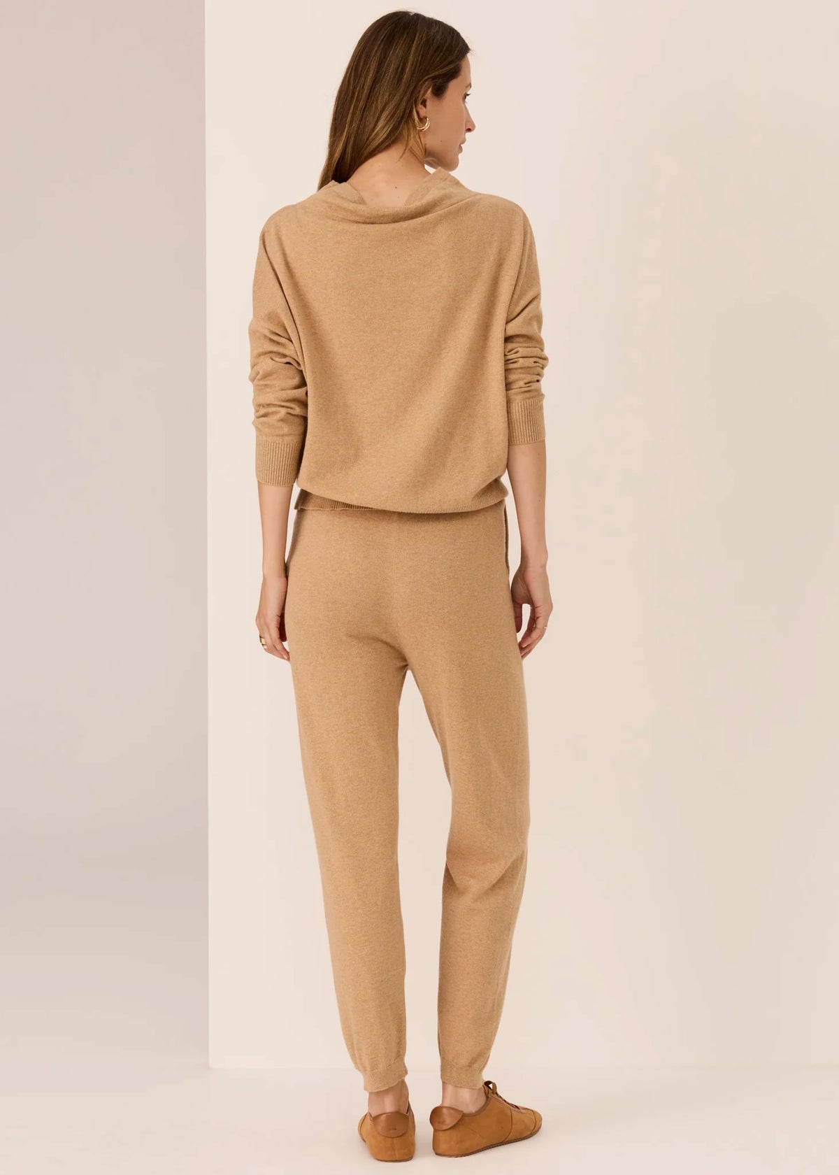 POL Rowan Drawcord Knit - Pebble Jumpers + Knitwear - Zabecca Living