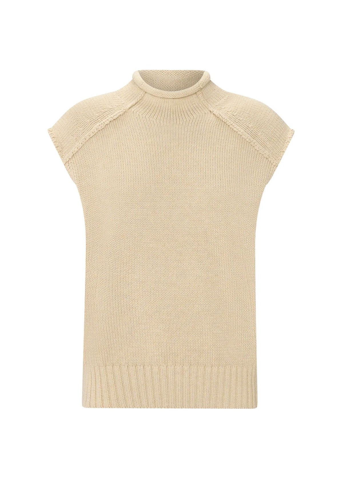POL Sable Knit Tank - Pebble Jumpers + Knitwear - Zabecca Living