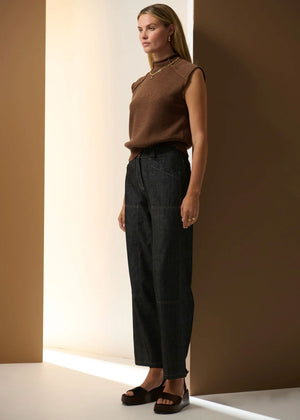 POL Sable Knit Tank - Toffee Jumpers + Knitwear - Zabecca Living