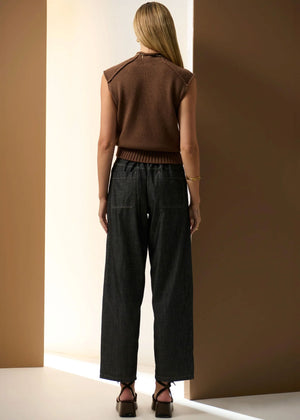 POL Sable Knit Tank - Toffee Jumpers + Knitwear - Zabecca Living