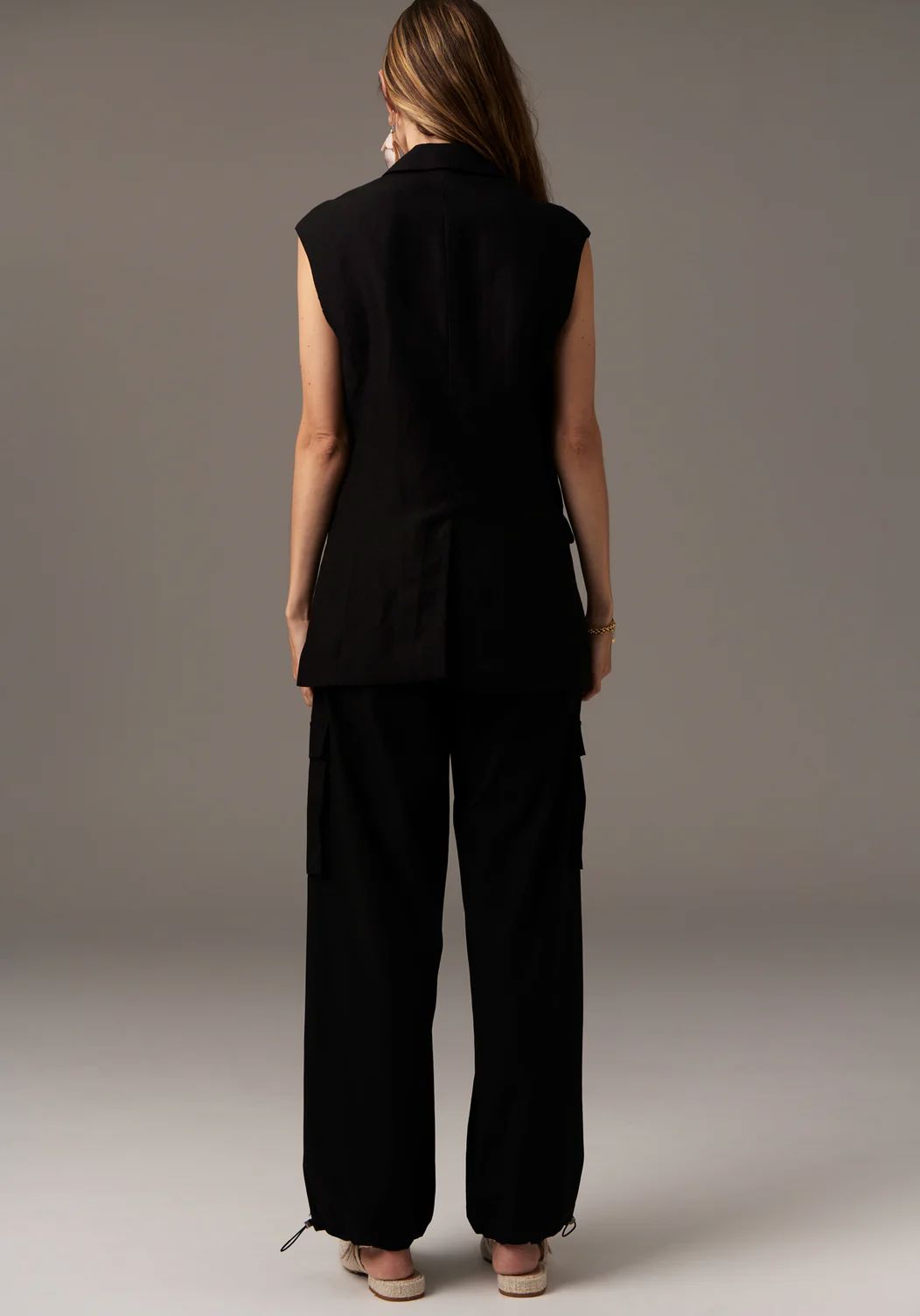 POL Tech Cargo Pant - Black PANTS - Zabecca Living