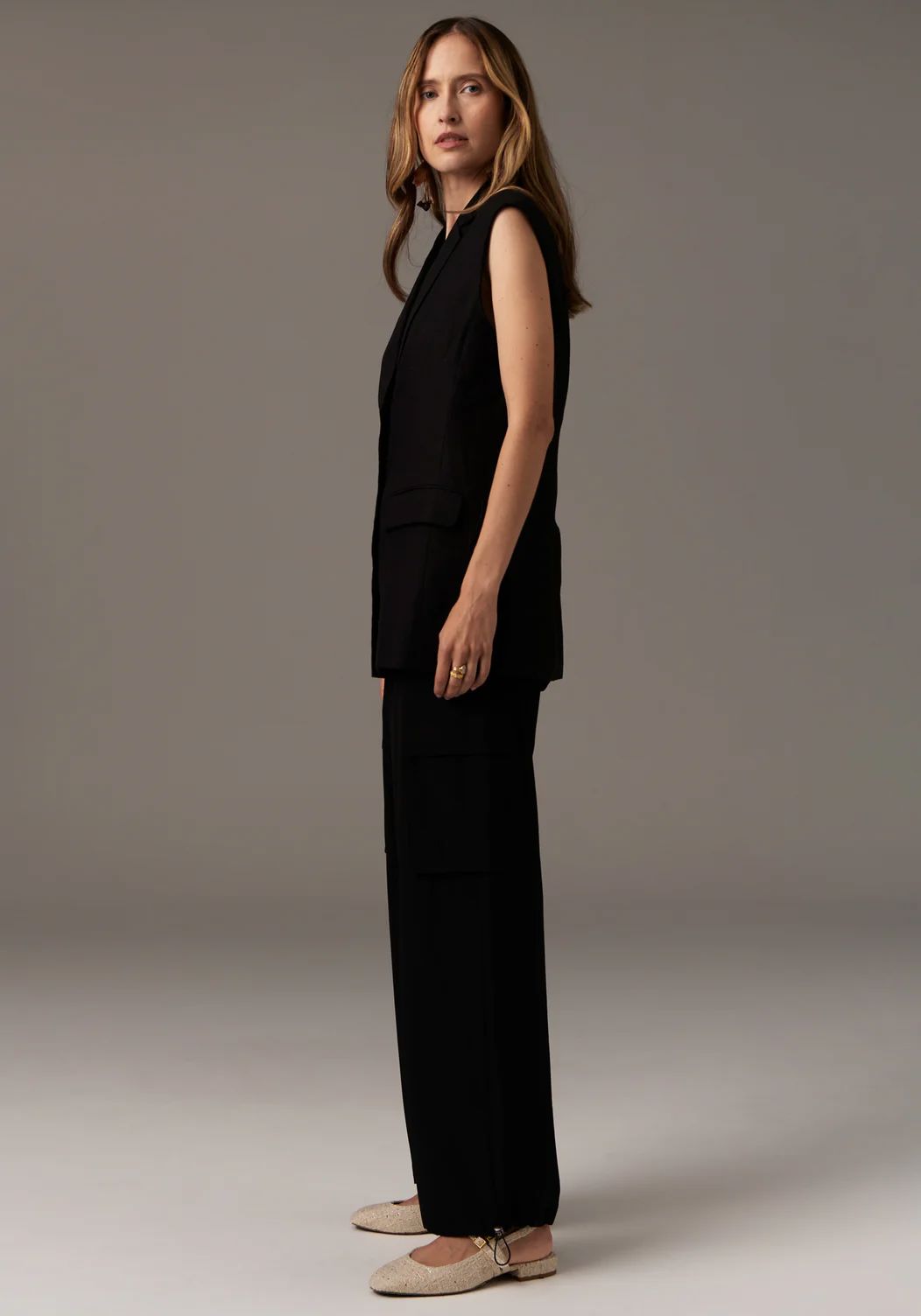 POL Tech Cargo Pant - Black PANTS - Zabecca Living